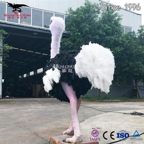 仿真粘毛动物仙鹤博物馆科技展:高度还原室内美陈展览