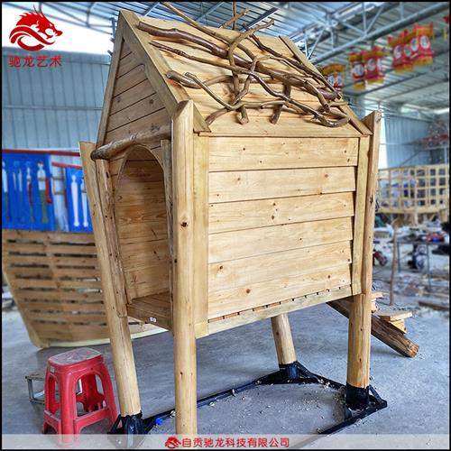 儿童乐园游乐防腐木火车室外拓展无动力乐园攀爬滑梯游艺装置定制