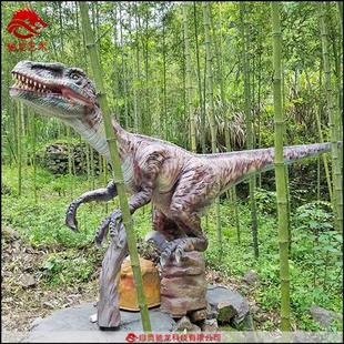 大型机模定制软体橡胶恐龙模型会动会叫机械活体仿真恐龙霸王龙
