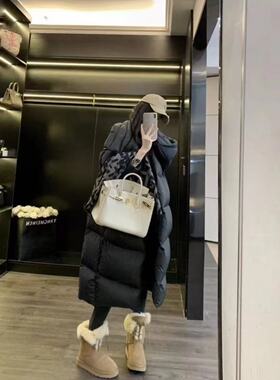 【甜甜粉丝专享】长款加厚中长款冬季简约韩版86632