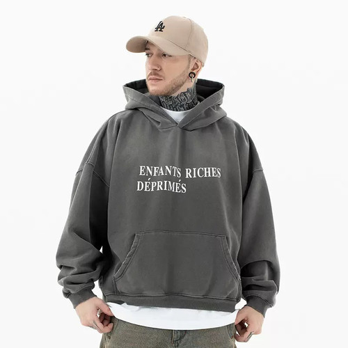 Enfants Riches Deprimes忧郁的富二代ERD渐变加绒卫衣白敬亭同款