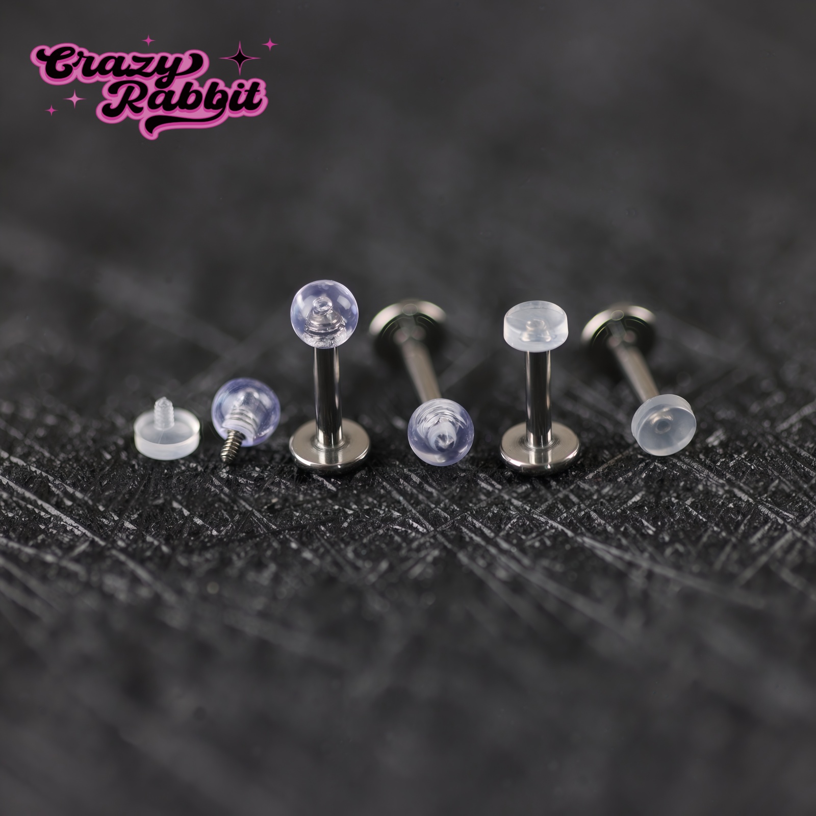 透明隐形耳钉学生医用钛合金f136内螺旋养耳洞耳骨耳蜗钉男女耳饰