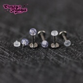 透明隐形耳钉学生医用钛合金f136内螺旋养耳洞耳骨耳蜗钉男女耳饰