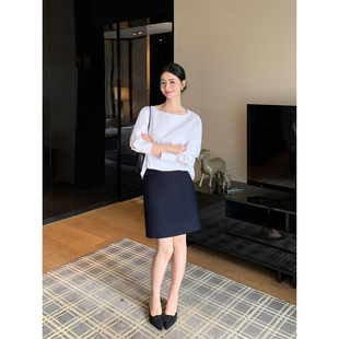 精致西装 Maven 至简经典 现货7折 半身裙女高腰a字包臀半裙 Lin