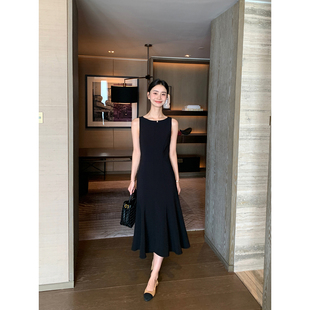 日常通勤背心连衣裙女无袖 高阶智性 收腰打底鱼尾长裙 Lin Maven