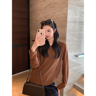 带珠片微闪光针织上衣女高级宽松显瘦打底T恤 简构至美 Maven Lin