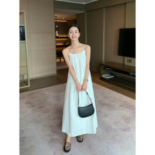 重工提花吊带裙 现货7折 高级感气质连衣裙垂感长裙 Lin Maven