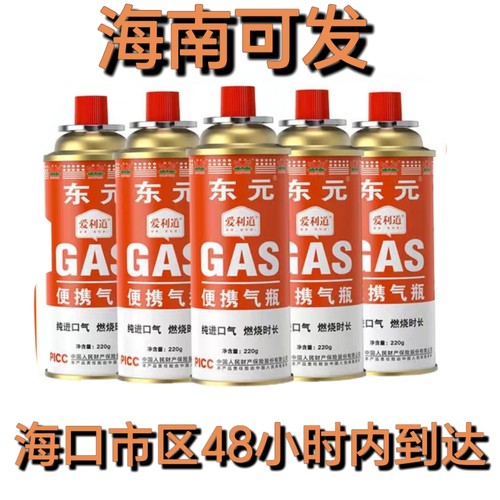 (海南可发)一次性东元卡海南气罐户外打火锅煤气灶便携式喷火喷枪