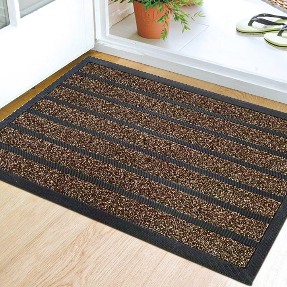 入户门地垫室外地毯蹭土防滑脚垫家用大门口橡胶户外进门垫子