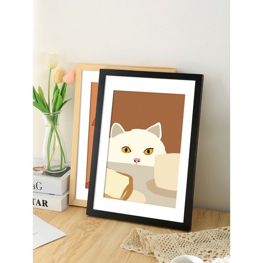 J6DA实木大画框30 40 70 80厘米1000片装裱拼图相框50×75cm60*90