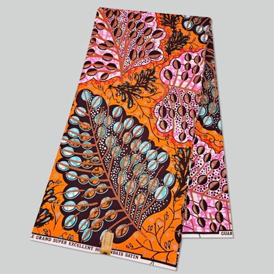 金砂涤纶非洲蜡染布Polyester African Wax Fabric零批发布料衣服