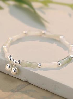 MaisonCleo步步高升和田玉竹节手链女生2025年新款爆款小众精致手