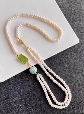 MaisonCleo轻奢珍珠锁骨链女