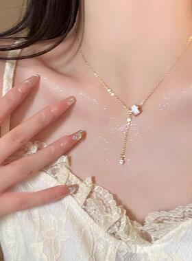 MaisonCleo贝壳小蛮腰蝴蝶结项链