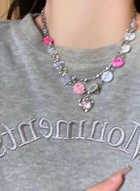 MaisonCleo爱心纽扣卫衣链女