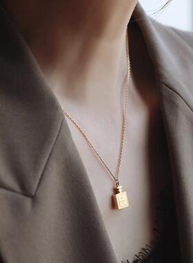 MaisonCleo香水瓶锁骨项链百搭