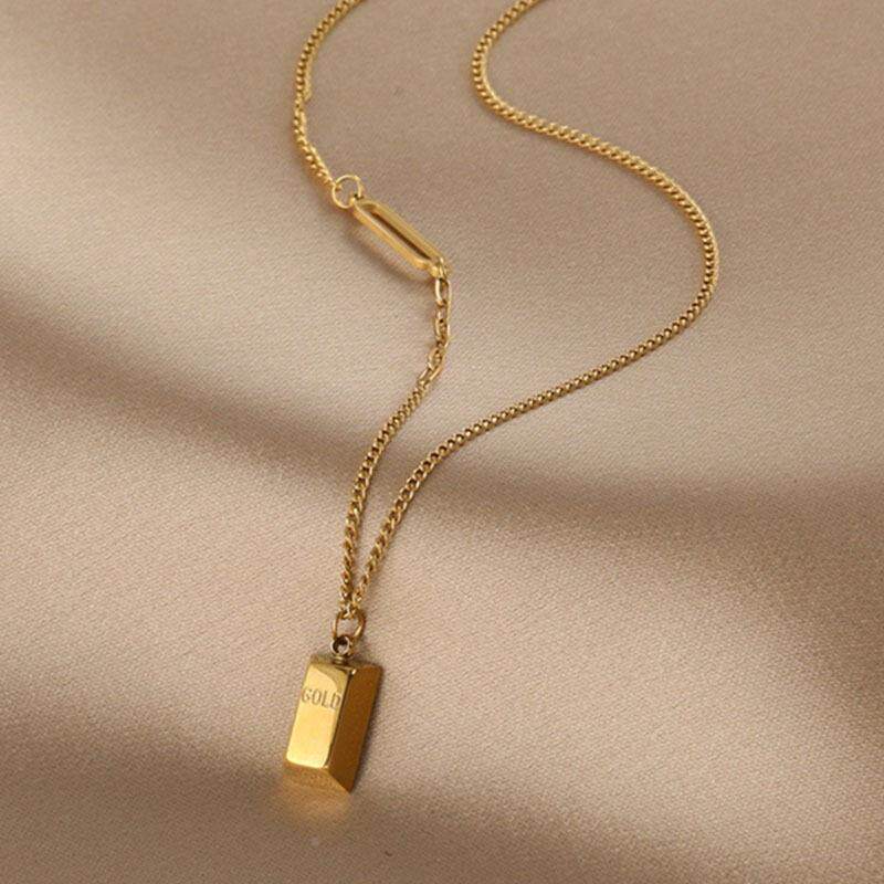 MaisonCleo小金条简约锁骨链