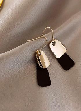 MaisonCleo长款耳环女黑色耳坠2025年新款爆款耳饰独特气质耳钉耳