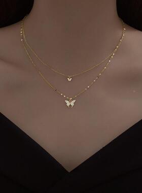 MaisonCleoS925银蝴蝶锁骨链