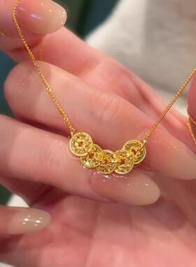 MaisonCleo碎碎冰钱币锁骨链