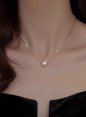 S925银正圆施家珍珠项链