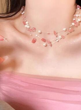 MaisonCleo天然弹力珍珠锁骨链