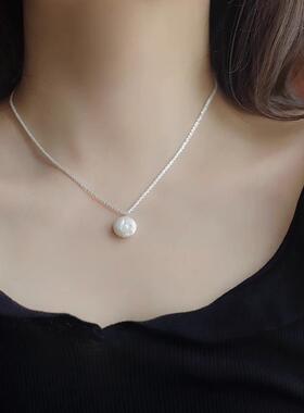 MaisonCleoS925纯银波光锁骨链