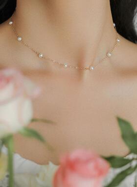 MaisonCleo天然珍珠锁骨链