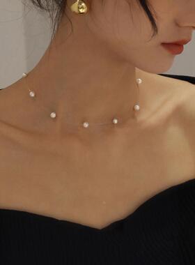 MaisonCleo高级淡水珍珠锁骨链