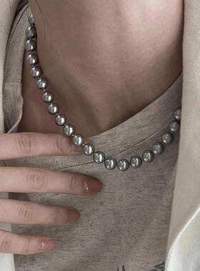 MaisonCleo法式复古珍珠毛衣链