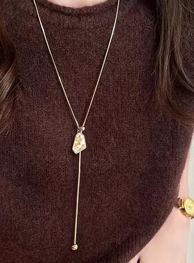 MaisonCleo不规则几何吊坠项链