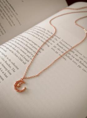 MaisonCleo甜美小巧星星月亮项链韩国时尚简约气质高级感锁骨链项