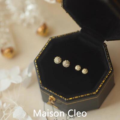 MaisonCleo甜美微镶锆石耳钉