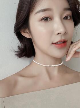 MaisonCleo淡水珍珠纯银锁骨链