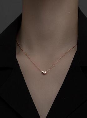 MaisonCleo925银爱心锁骨链