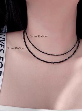 MaisonCleo黑尖晶石项链周雨彤