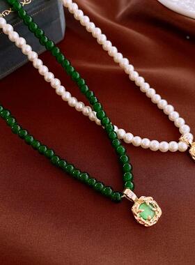 MaisonCleo复古亚克力锁骨项链