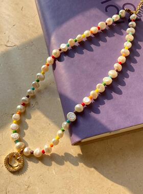 MaisonCleo彩虹淡水珍珠项链