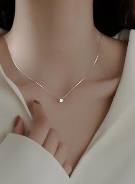 MaisonCleoS925方糖锁骨项链