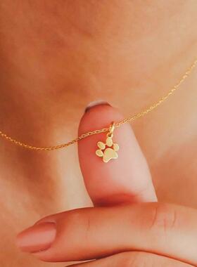 MaisonCleo金色猫爪锁骨链百搭