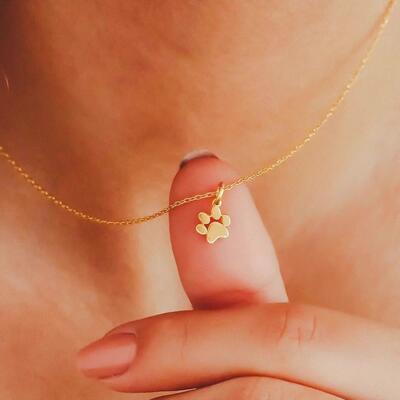 MaisonCleo金色猫爪锁骨链百搭