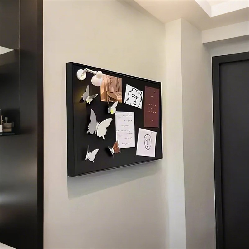 蝴蝶ins风电表箱装饰画磁吸黑板画电表盒遮丑中古画W现代简约餐厅图片