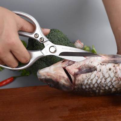 厨房剪刀不锈钢强力鸡骨头剪剪杀鱼专用家用食物多功能SK5大剪子