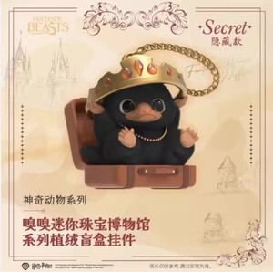 正版miniso名创优品嗅嗅迷你珠宝博物馆系列植绒盲盒挂件礼物