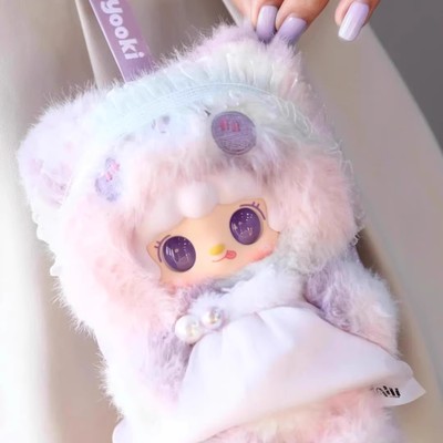 正品yooki氧氧小熊冬眠计划盲盒毛绒挂件潮玩公仔玩偶挂饰礼物女