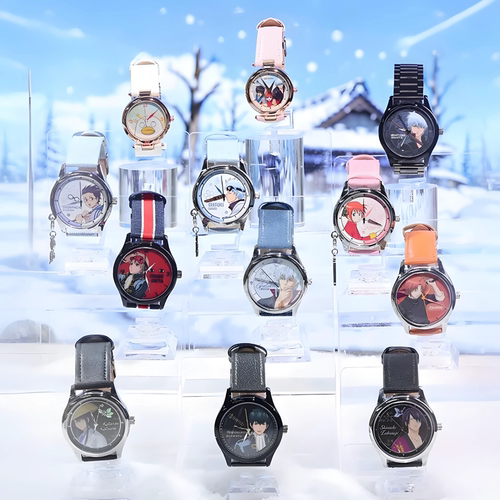 正版羚邦银魂手表盲盒银时坂田神乐志村新八原谷动漫腕表礼物送人