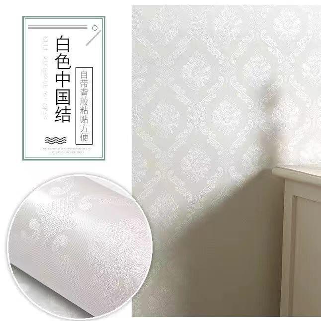 100客厅背景墙大卷防水墙纸自粘卧室温馨米纸3d立体家用自贴壁纸