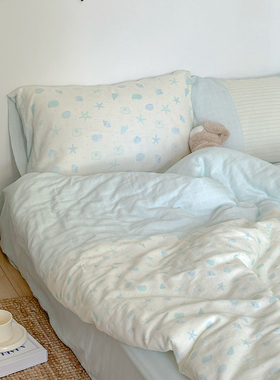 loomi isle 小众原创设计星星贝壳A类全棉四件套被套床单被套
