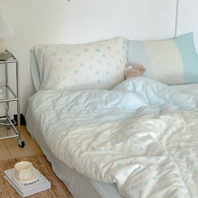 loomi isle 小众原创设计星星贝壳A类全棉四件套被套床单被套