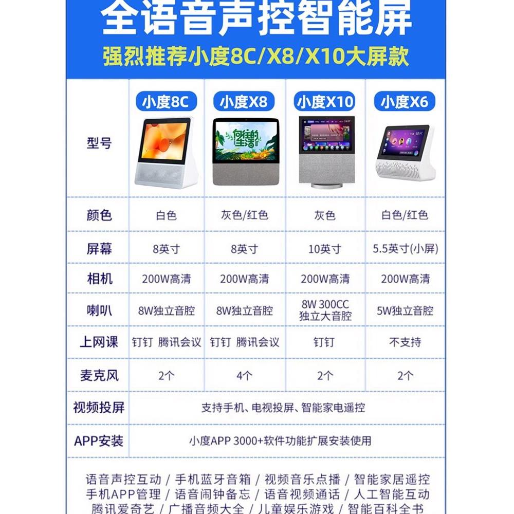 小度智能屏X9智能儿童早教机学习机X8语音声控音响视频通话2023款 影音电器 智能音箱 原图主图